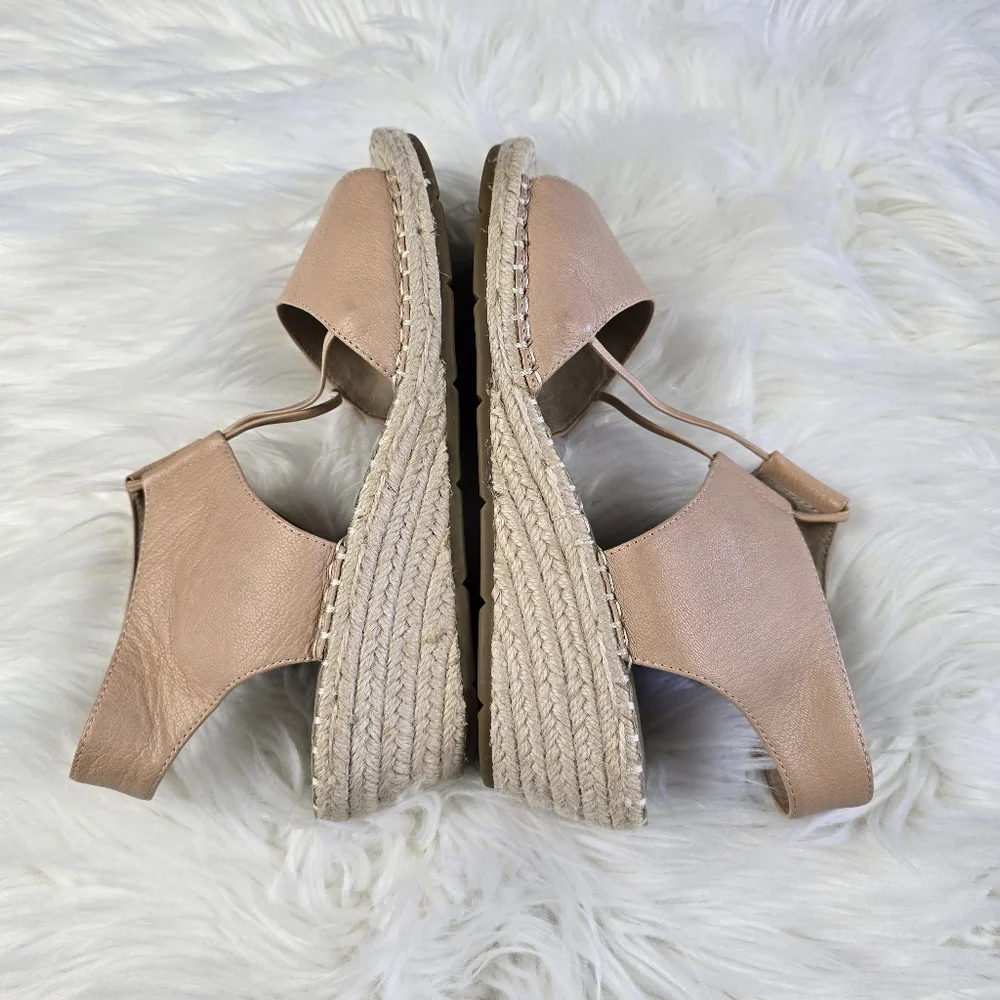 Eileen Fisher Agnes Espadrille Wedge Sandal Size 9